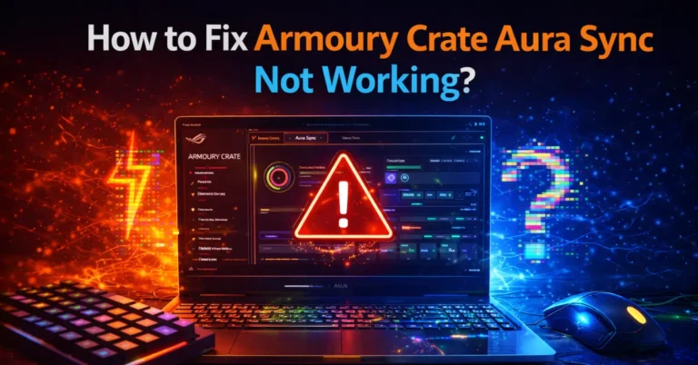 How to Fix Armoury Crate Aura Sync Not Working?