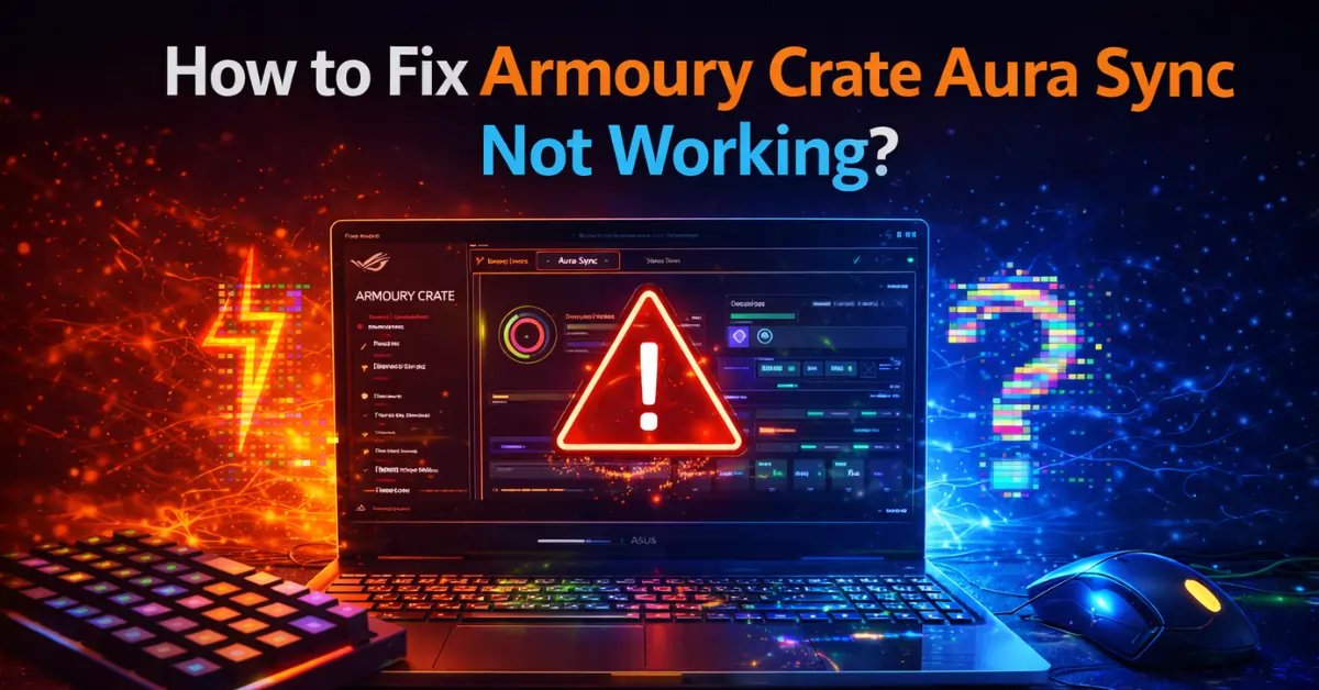 How to Fix Armoury Crate Aura Sync Not Working?