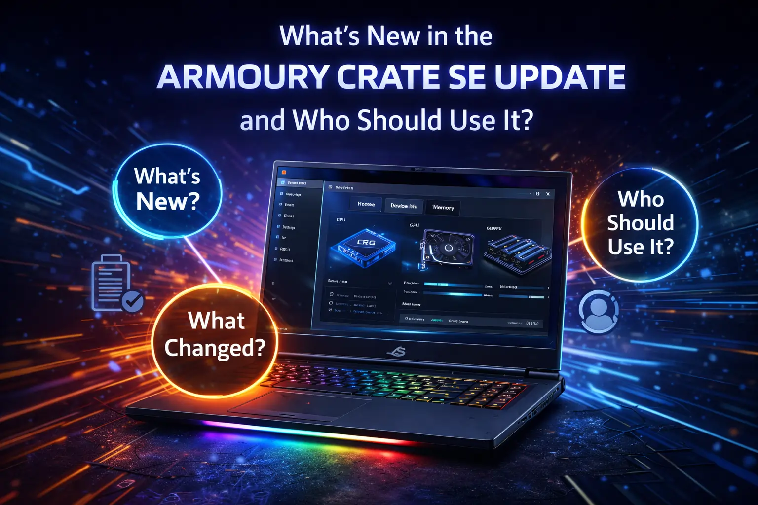 What Changed in the Latest Armoury Crate SE Update