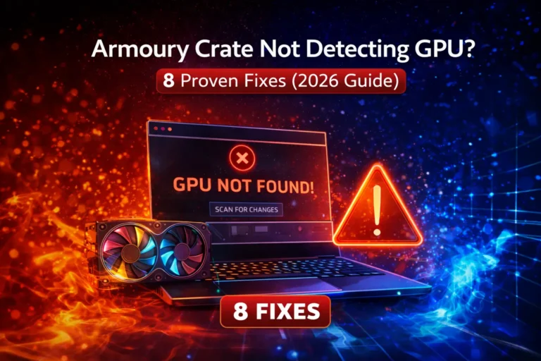 Armoury Crate Not Detecting GPUGraphics Card - 8