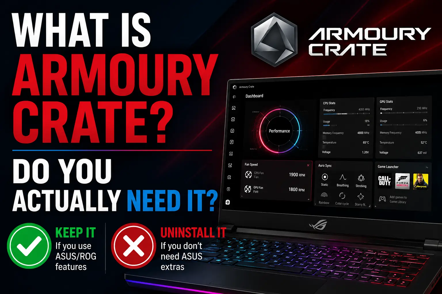 What Is Armoury Crate and Do You Actually Need It